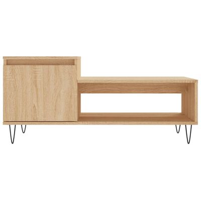 vidaXL Tavolino da Salotto Rovere Sonoma 100x50x45cm Legno Multistrato