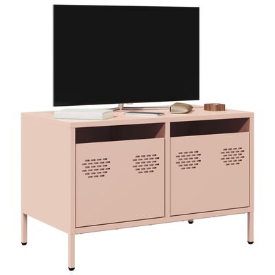 vidaXL Mobile TV Rosa 68x39x43,5cm in Acciaio Laminato a Freddo