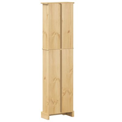 vidaXL Libreria Corona 46x20x170 cm in Legno Massello di Pino