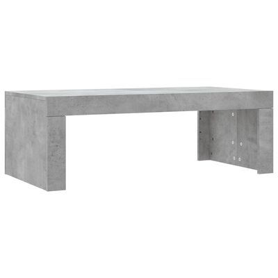 vidaXL Tavolino Salotto Grigio Cemento 102x50x36 cm Legno Multistrato