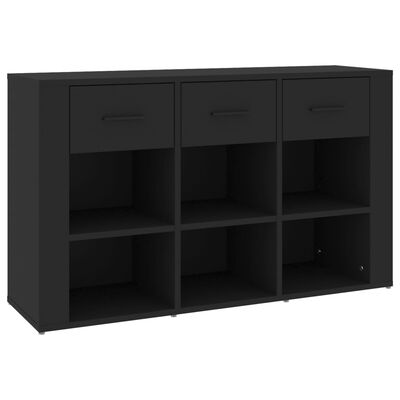 vidaXL Credenza Nera 100x30x59,5 cm in Legno Multistrato