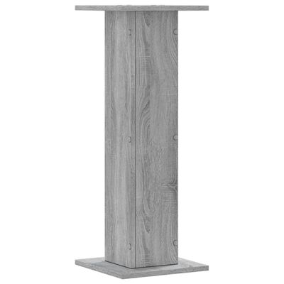 vidaXL Supporti per Piante 2 pz Grigio Sonoma 30x30x80cm in Truciolato