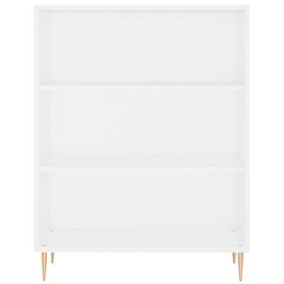 vidaXL Libreria Bianca 69,5x32,5x90 cm in Legno Multistrato