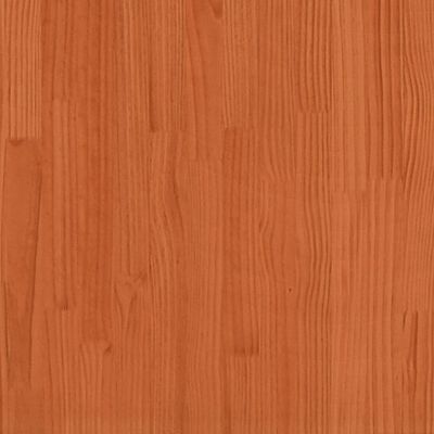 vidaXL Giroletto senza Materasso Marrone Cera 160x200 cm Legno di Pino