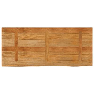 vidaXL Piano Tavolo Bordi Vivi 140x60x2,5 cm Legno Massello di Mango