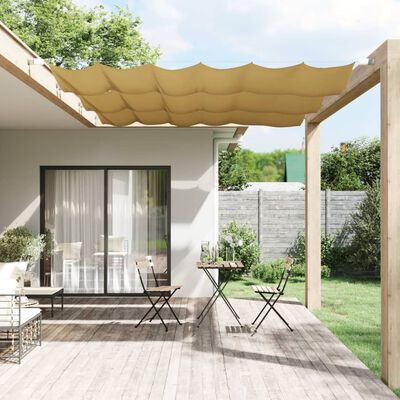 vidaXL Paravento Verticale Beige 100x270 cm in Tessuto Oxford