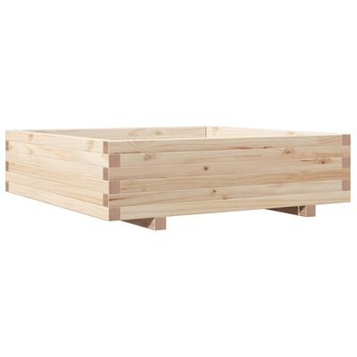 vidaXL Fioriera da Giardino 90x90x26,5 cm in Legno Massello di Pino