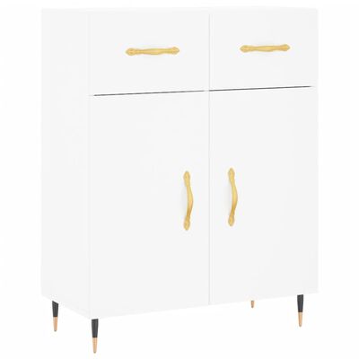 vidaXL Credenza Bianca 69,5x34x180 cm in Legno Multistrato