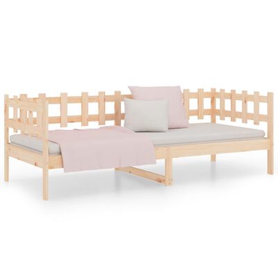 vidaXL Dormeuse senza Materasso 90x200 cm in Legno Massello di Pino