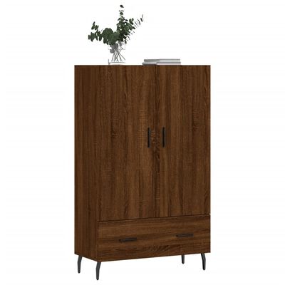 vidaXL Credenza Rovere Marrone 69,5x31x115 cm in Legno Multistrato