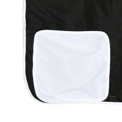 vidaXL Letto a Castello senza Materasso Bianco e Nero 90x200cm in Pino