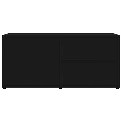 vidaXL Mobile Porta TV Nero 80x34x36 cm in Legno Multistrato