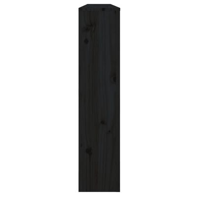 vidaXL Copertura Termosifone Nera 169x19x84 cm Legno Massello di Pino