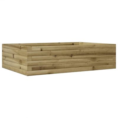 vidaXL Fioriera da Giardino 90x60x23 cm in Legno di Pino Impregnato