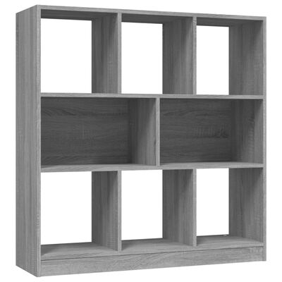 vidaXL Libreria Grigio Sonoma 97,5x29,5x100 cm in Legno Multistrato