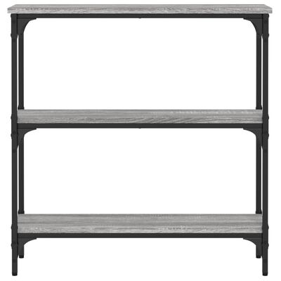 vidaXL Tavolino Consolle Grigio Sonoma 75x22,5x75 cm Legno Multistrato