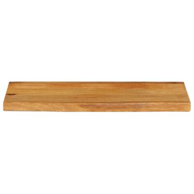 vidaXL Piano Tavolo Bordi Vivi 80x20x2,5 cm Legno Massello di Mango