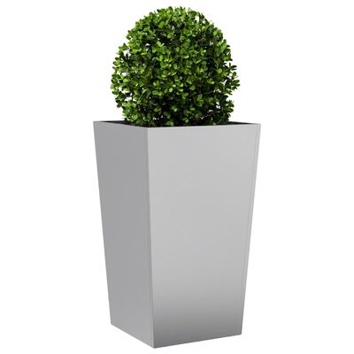 vidaXL Fioriere da Giardino 2 pz 45x45x75 cm in Acciaio Zincato