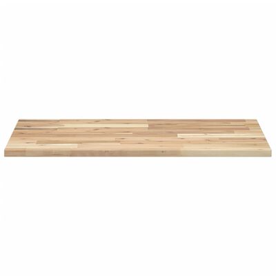 vidaXL Piano da Bagno Non Trattato 80x50x2 cm Legno Massello di Acacia