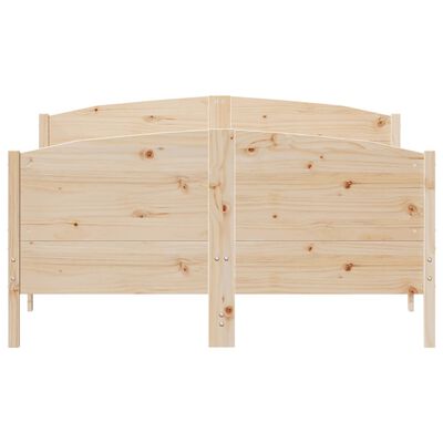 vidaXL Letto senza Materasso 120x190 cm in Legno Massello di Pino