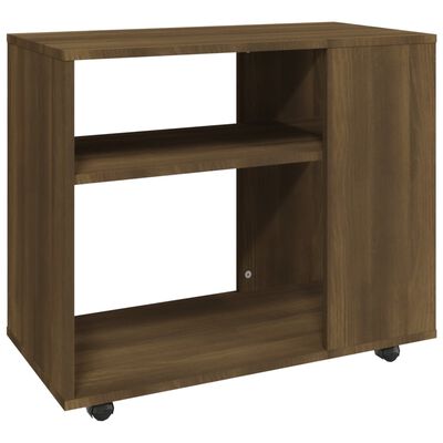 vidaXL Tavolino da Salotto Rovere Marrone 70x35x55cm Legno Multistrato