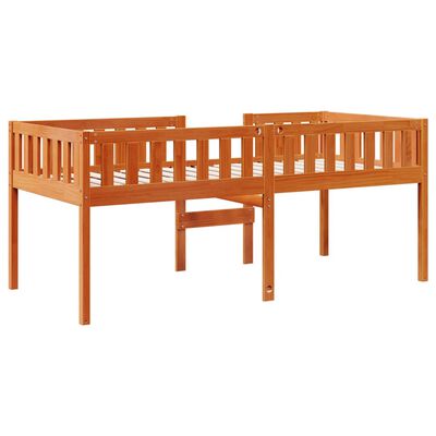 vidaXL Letto Bambini senza Materasso Marrone Cera 75x190 cm Legno Pino