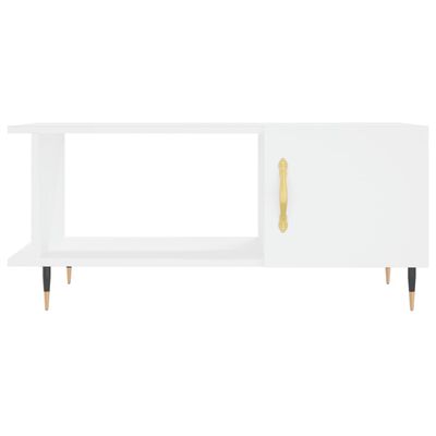 vidaXL Tavolino da Salotto Bianco 90x50x40 cm in Legno Multistrato