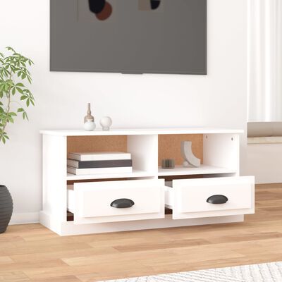 vidaXL Mobile Porta TV Bianco 93x35,5x45 cm in Legno Multistrato