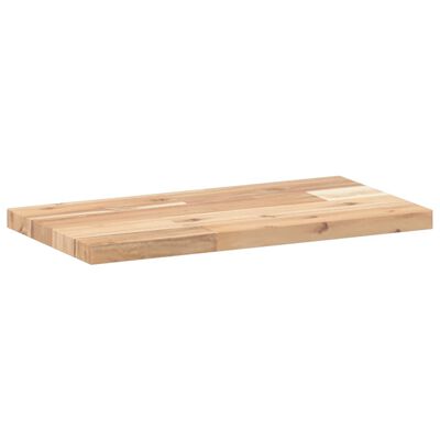 vidaXL Mensole da Parete 2 pz 60x20x2 cm Legno Acacia Non Trattato