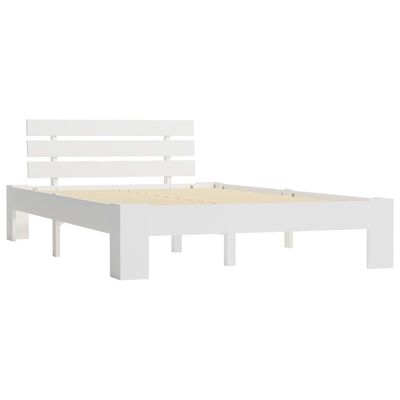 vidaXL Giroletto senza Materasso Bianco 140x200 cm Legno Massello Pino