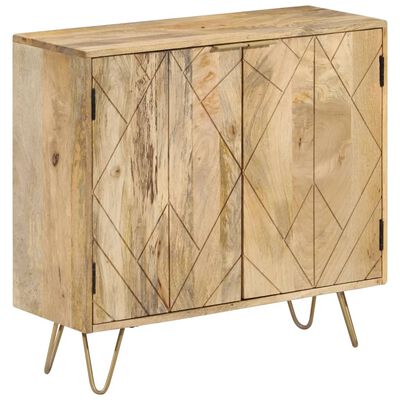 vidaXL Credenza 80x30x75 cm in Legno Massello di Mango