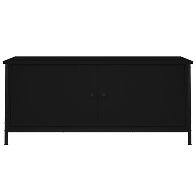 vidaXL Mobile Porta TV con Ante Nero 102x35x45 cm in Legno Multistrato