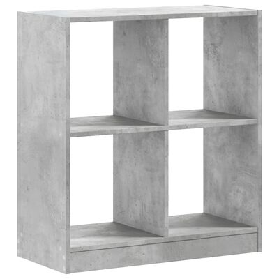 vidaXL Libreria Grigio Cemento 68,5x32x75 cm in Legno Multistrato