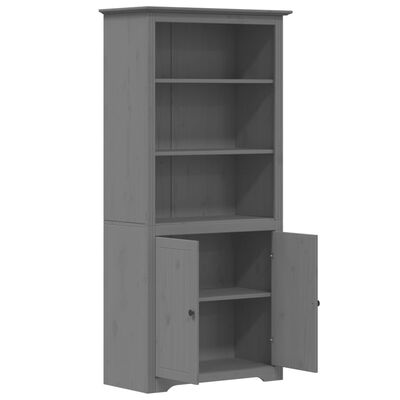 vidaXL Libreria BODO 82x40x173 cm in Legno Massello di Pino Grigio