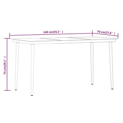 vidaXL Set da Pranzo da Giardino 5 pz con Cuscini Beige