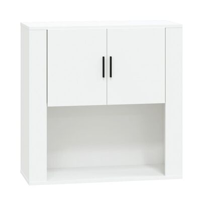 vidaXL Mobile a Parete Bianco 80x33x80 cm in Legno Multistrato