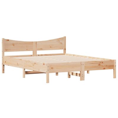 vidaXL Giroletto senza Materasso 150x200 cm in Legno Massello di Pino