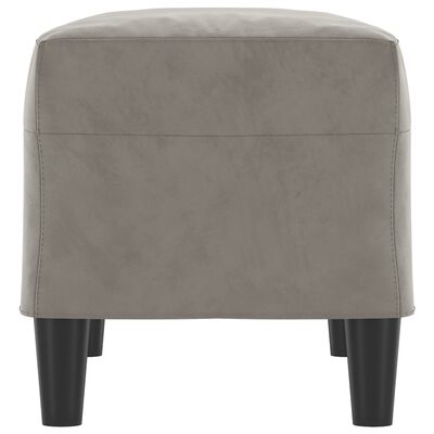 vidaXL Panca Grigio Chiaro 70x35x41 cm in Velluto