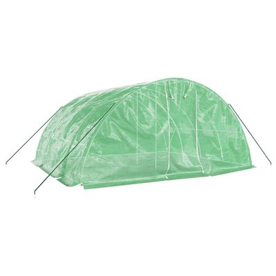 vidaXL Serra con Telaio in Acciaio Verde 20 m² 5x4x2,3 m