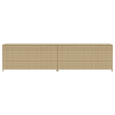 vidaXL Contenitore da Giardino Beige Misto 469L in Polyrattan