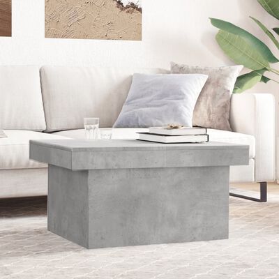 vidaXL Tavolino Salotto Grigio Cemento 80x55x40 cm Legno Multistrato