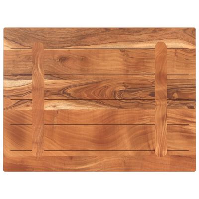 vidaXL Piano Tavolo 70x60x3,8 cm Rettangolare Legno Massello Acacia