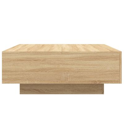 vidaXL Tavolino da Salotto Rovere Sonoma 80x80x31 cm Legno Multistrato