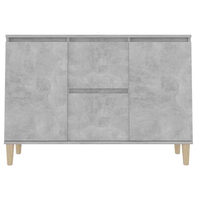 vidaXL Credenza Grigio Cemento 101x35x70 cm in Legno Multistrato