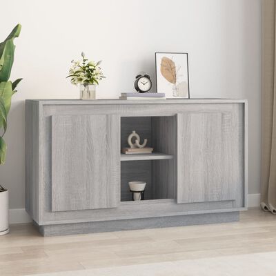 vidaXL Credenza Grigio Sonoma 102x35x60 cm in Legno Multistrato