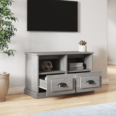 vidaXL Mobile Porta TV Grigio Sonoma 80x35x50 cm in Legno Multistrato