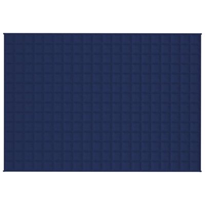 vidaXL Coperta Ponderata Blu 140x200 cm 10 kg Tessuto