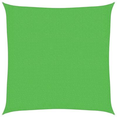 vidaXL Vela Parasole 160 g/m² Verde Chiaro 3x3 m in HDPE