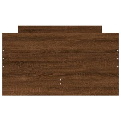 vidaXL Giroletto con Cassetti Rovere Marrone 75x190 cm Small Single