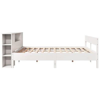 vidaXL Giroletto con Libreria senza Materasso 180x200 cm in Legno Pino